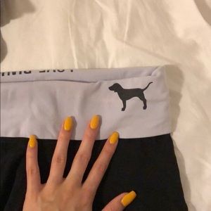 pink leggings yoga full length size small